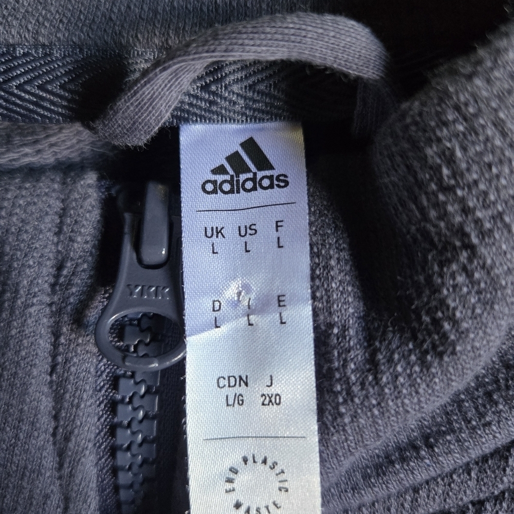 Adidas Blue and Gold Track Jacket Size L NWOT - Picture 4 of 4